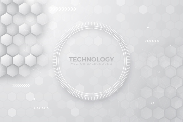 Free: White technology background Free Vector 