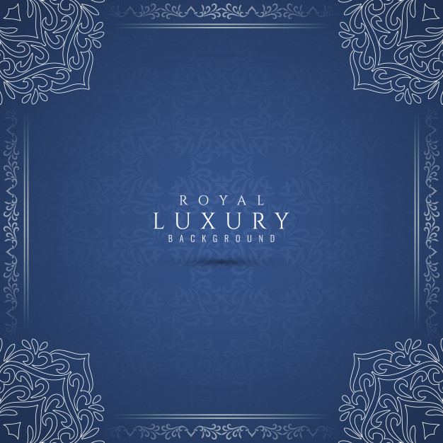 Free: Abstract royal luxury artistic blue background Free Vector 