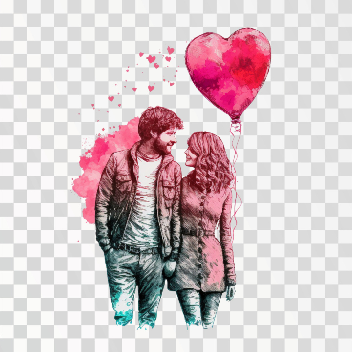 couple png,valentine,png,love,people,cute,drawn,white day,couple clipart,heart