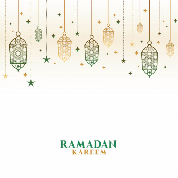 Vector Ramadan Kareem Lamp Lantern Realistic Stock Vector
