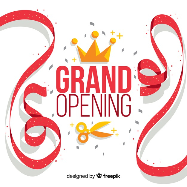 Free Vector  Grand opening