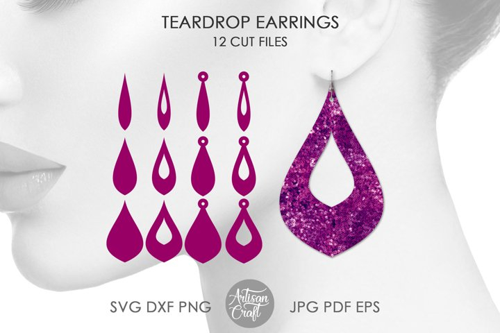 Buy Earring SVG Stacked Earring Templates Bundle Teardrop SVG Online in  India  Etsy