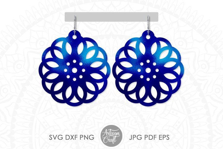 SVG OPEN TEARDROP LEATHER EARRING TEMPLATE — melissa voigt