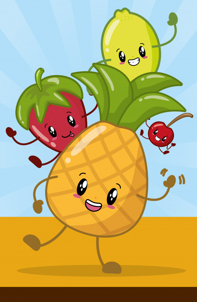 emojis,pear,kawaii,vitamin,berry,cherry,diet,funny,fun,lemon,pineapple,healthy,strawberry,banana,sweet,natural,organic,fruits,happy,face,cute,fruit,comic,cartoon,character,nature,food