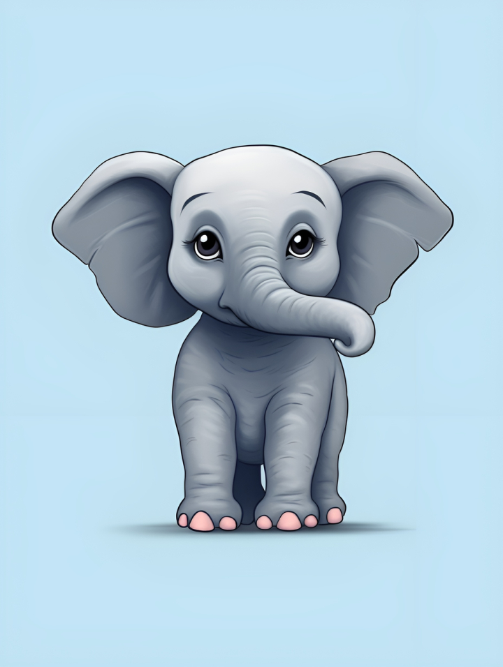 elephant,animals,cartoon,minimalistic,minimal,cute,baby