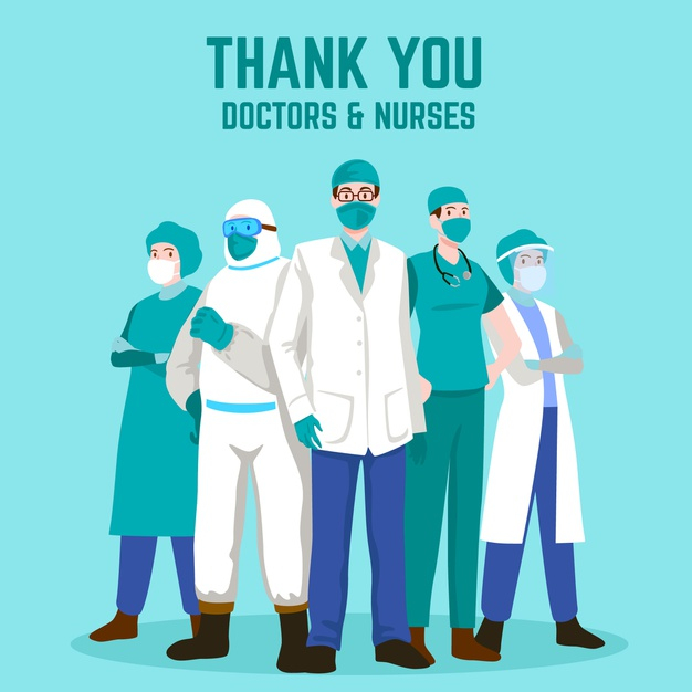 Free: Thank you doctors and nurses Free Vector - nohat.cc