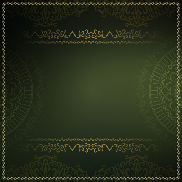 dark green islamic background design