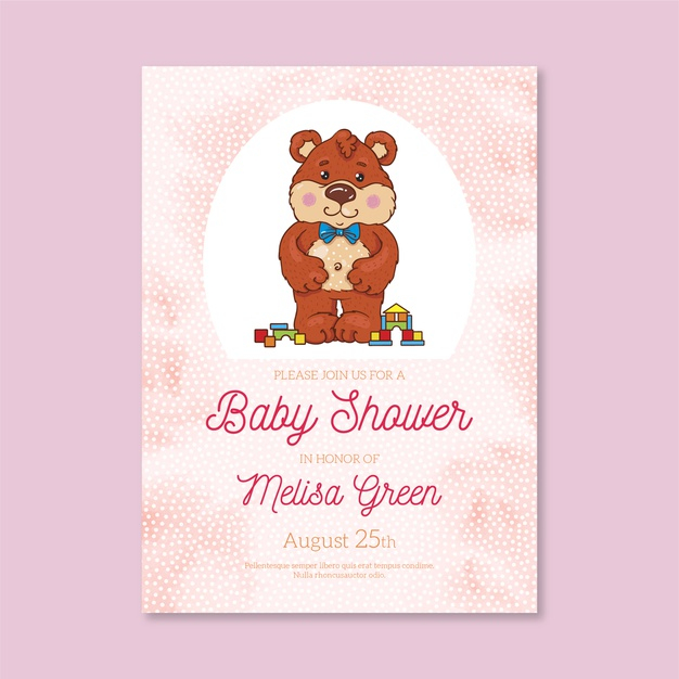 ready to print,reveal,ready,gender,shower,announcement,print,celebrate,invite,child,event,bear,celebration,baby shower,girl,template,party,baby,invitation