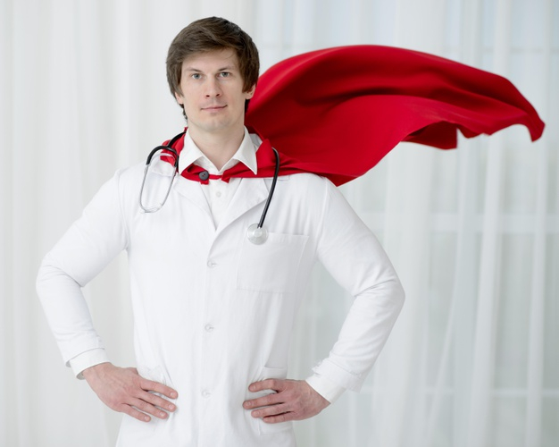 Free: Man with cape and stethoscope Free Photo - nohat.cc