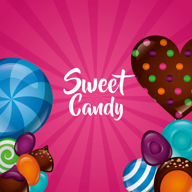 Sweet candy background Royalty Free Vector Image