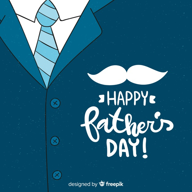 Free Vector  Happy father's day greeting card background