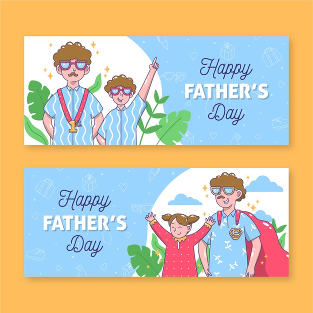 fathers,daddy,parent,set,collection,drawn,day,dad,draw,celebrate,fathers day,father,drawing,celebration,hand drawn,template,family,hand,design,banner
