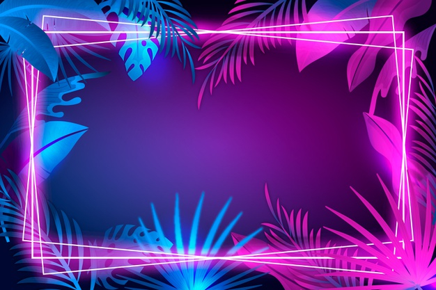 tropic,exotic,realistic,glow,plant,neon,purple,tropical,colorful,leaves,wallpaper,nature,light,floral,frame,background