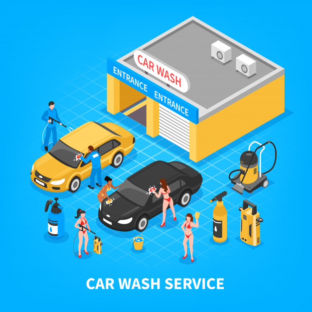 Free Vectors  Car wash supplies