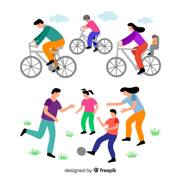 family unit,doing,unit,citizen,parent,activities,adult,set,collection,population,society,drawn,activity,cycling,outdoor,group,play,park,person,bicycle,human,bike,soccer,hand drawn,football,nature,man,woman,family,children,hand,people
