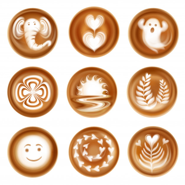 Latte art Vectors & Illustrations for Free Download