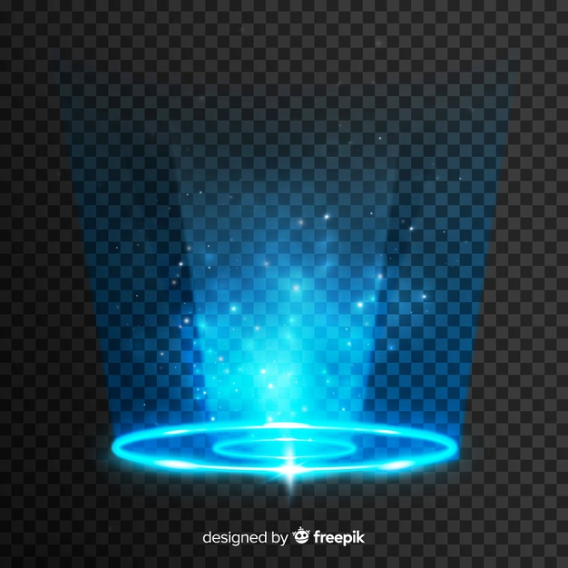 Free: Light portal effect on transparent background Free Vector - nohat.cc