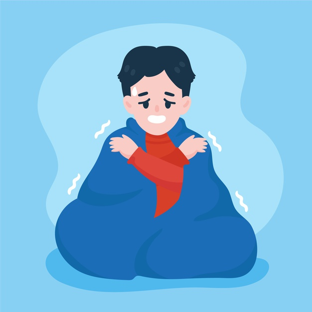 Free: A person with a cold Free Vector 