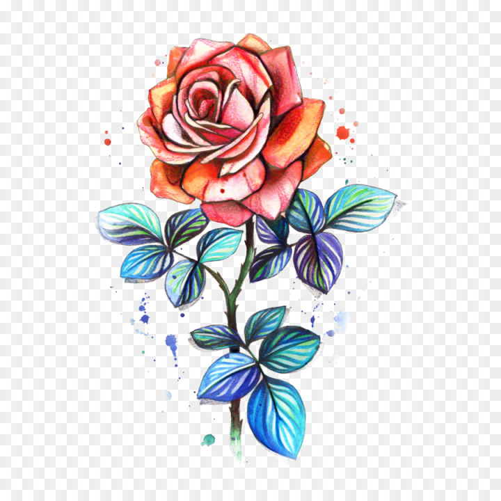 Supperb Large Temporary Tattoos - Watercolor Roses Bouquet – supperbtattoo