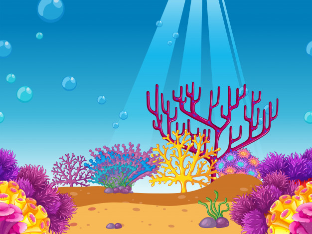 coral reef,reef,living,seaweed,aqua,scene,coral,marine,sand,environment,ocean,plant,tropical,sea,cartoon,nature,water,background
