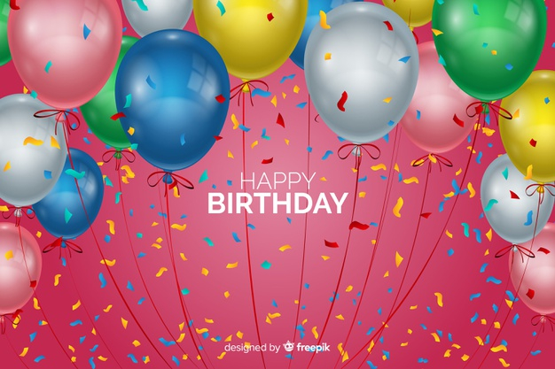 Free: Happy birthday balloons background Free Vector 