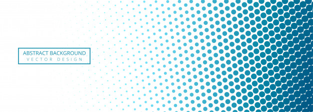 Free: Abstract blue and white dotted banner background Free Vector -  