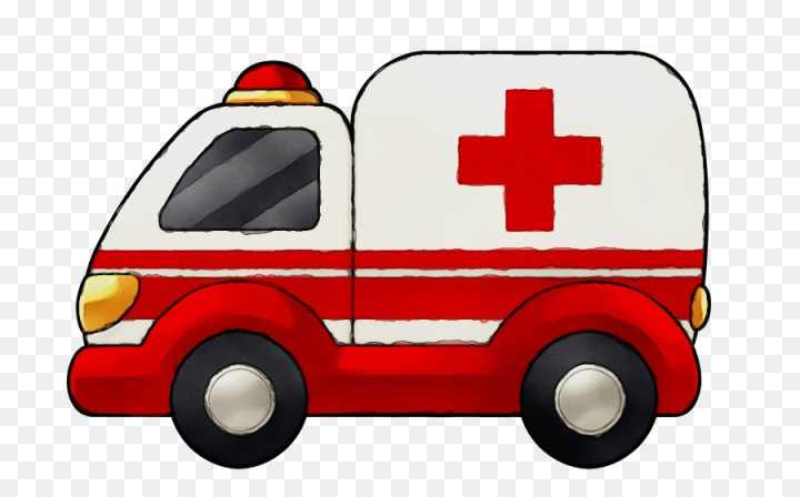 Free: Ambulance, Cartoon, Car, Motor Vehicle, Mode Of Transport PNG -  