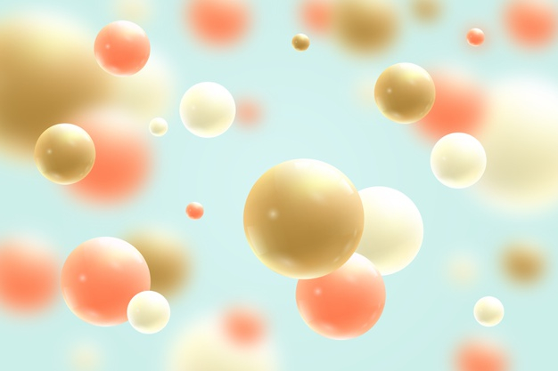 Free: Realistic flowing glossy balls background Free Vector - nohat.cc