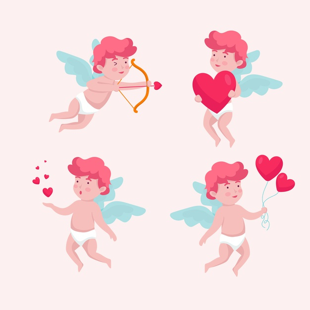 14th,romanticism,february 14,14,domestic,february,romance,collection,cupid,day,characters,romantic,valentines,celebrate,flat design,flat,couple,event,valentines day,character,design,love,heart