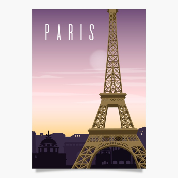 ready to print,attraction,ready,famous,promotional,tourist,journey,beautiful,ad,print,tourism,paris,leaflet,marketing,world,retro,template,travel,poster,flyer