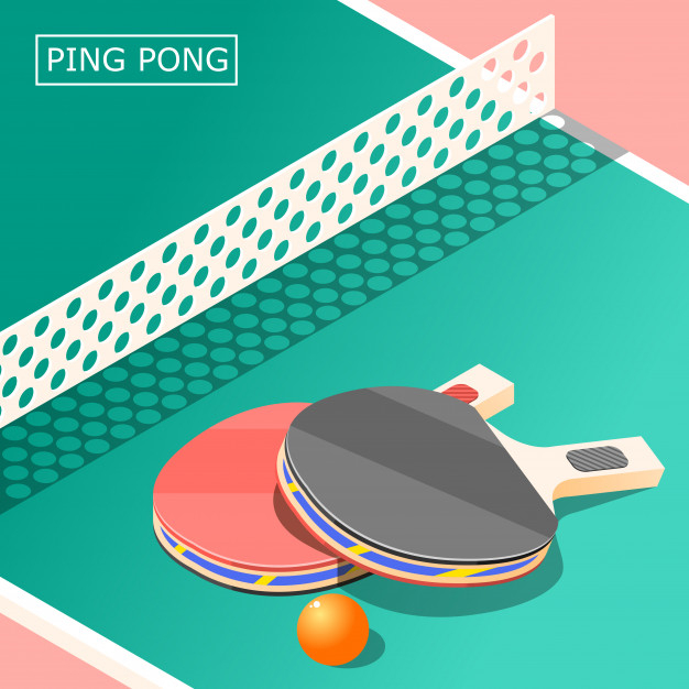 Free Vector  Detailed table tennis championship logo