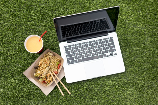 nutritious,lay,tasty,food box,culinary,horizontal,cuisine,delicious,flat lay,chopsticks,straw,top view,top,noodles,meal,view,asian,nutrition,culture,lunch,diet,eat,dinner,pasta,vegetable,bamboo,juice,japanese,cooking,flat,cook,digital,laptop,grass,chinese,box,technology,food,background