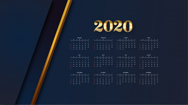 2020,calendar 2020,weekly,monthly,organizer,annual,week,realistic,weekly planner,month,timetable,day,dark,diary,date,planner,schedule,plan,modern,golden,elegant,time,wall,web,number,office,abstract,school,calendar,abstract background,background
