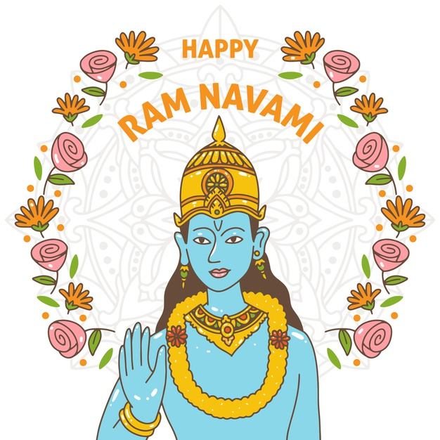 Free: Hand-drawn ram navami celebration Free Vector - nohat.cc