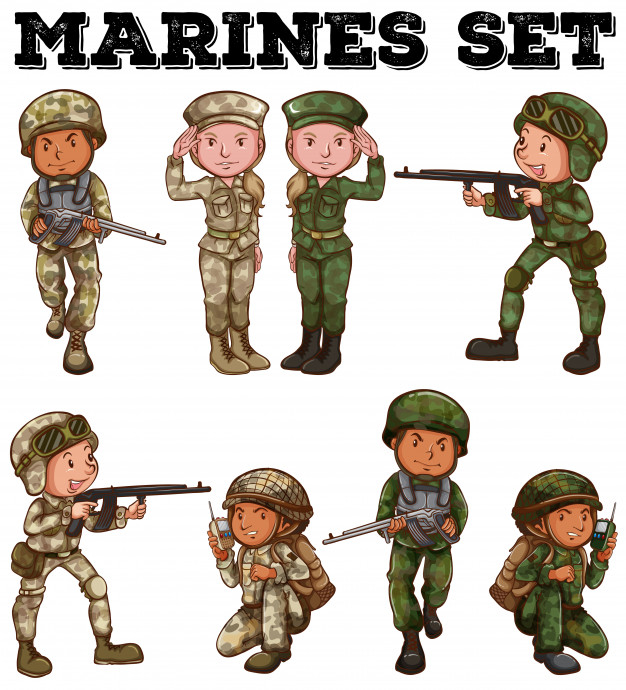 armours,troops,marines,uniforms,soldiers,rifle,occupation,fighting,weapon,male,uniform,female,picture,military,soldier,army,gun,radio,job,person,work,character,man,woman,people