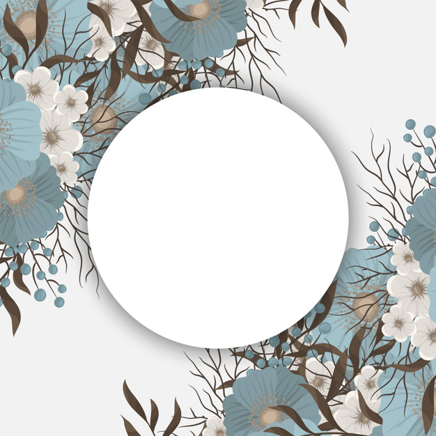 Free: Mint green floral background flower border Free Vector 