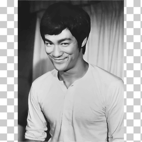 actor,asian,chin,China,Chinese,face,hair,Hairstyle,photograph,snapshot,white,black and white,Facial expression,Forehead,hong kong,Bruce Lee,1973,svg,freesvgorg