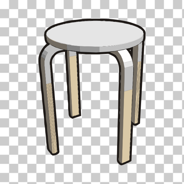 furniture,stool,table,End table,Bar stool,vector from 3D,Ikea stuff,Ikea Frosta stool,customized in half gray,svg,freesvgorg