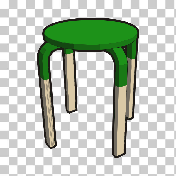 chair,furniture,green,stool,table,Bar stool,vector from 3D,Ikea stuff,Ikea Frosta stool,customized in half green,svg,freesvgorg