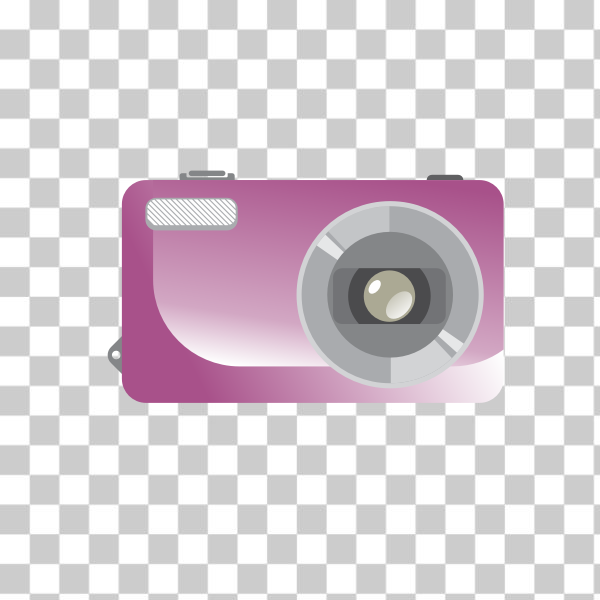 freesvgorg,camera,clip art,clipart,digital camera,flash,point and shoot,purple,small,Digital camera,svg