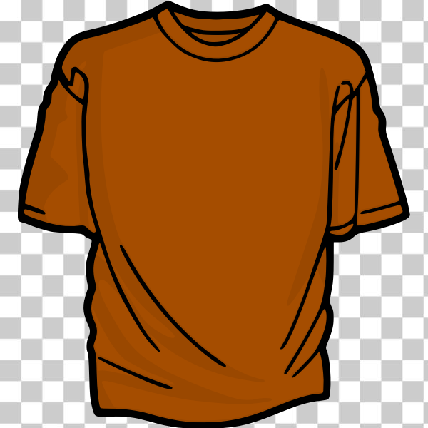 freesvgorg,blank,clip art,clipart,clothing,color,colour,orange,shirt,svg,T-Shirt,Ropa -1
