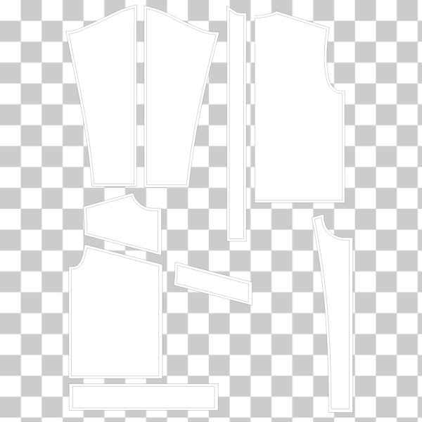 Free: SVG Valentina jacket sewing pattern vector image - nohat.cc