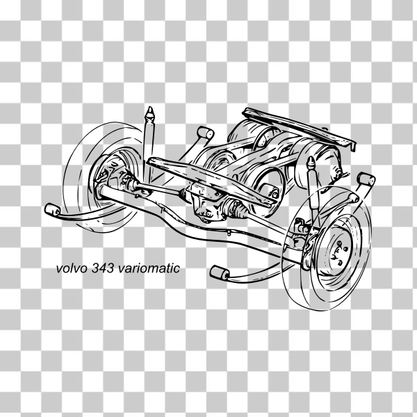 Auto part,Motor vehicle,Technical drawing,Transmission part,volvo,svg,freesvgorg,car,chassis,drawing,line-art,mechanic,scheme,suspension,Sweden,vehicle,Coloring book