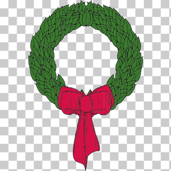 bow,Christmas,decoration,externalsource,green,holiday,symbol,uspto,wreath,Fashion accessory,svg,freesvgorg