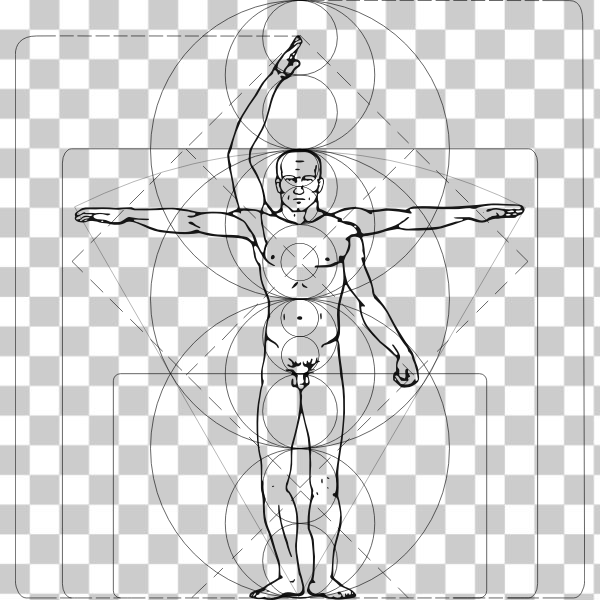 Free Svg Vitruvian Man Nohat Cc