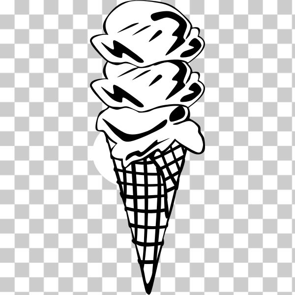 lunch,menu,waffle,black and white,Coloring book,Frozen dessert,Ice cream cone,Soft Serve Ice Creams,colouring book,cone,dairy,dessert,dinner,fastfood,food,ice-cream,icecream,svg,line-art,freesvgorg