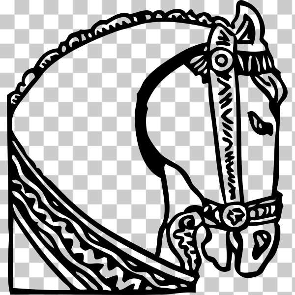 animal,clip-art,externalsource,graphics,head,Horse,line-art,mammal,black and white,Coloring book,svg,freesvgorg
