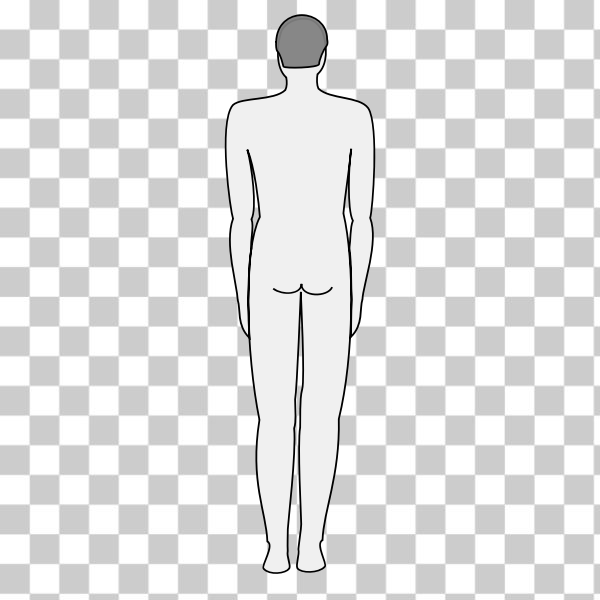 Male Athletic Human Body Silhouette SVG Graphic by Formatoriginal