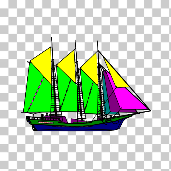 boat,maritime,sail,sailing ship,sailing vessel,sea,ship,Sailing ship,svg,freesvgorg
