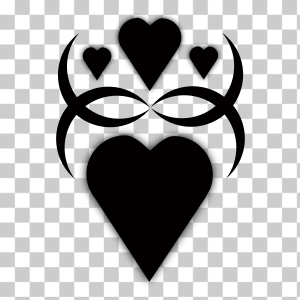 svg,freesvgorg,black,clip-art,graphics,heart,Logo,love,symbol,black and white
